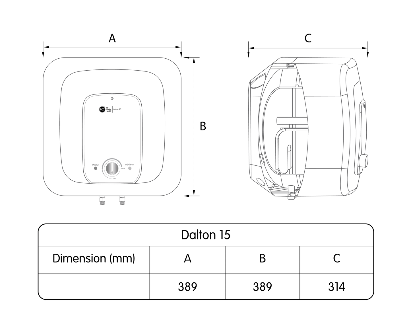 707 Dalton Storage Water Heater