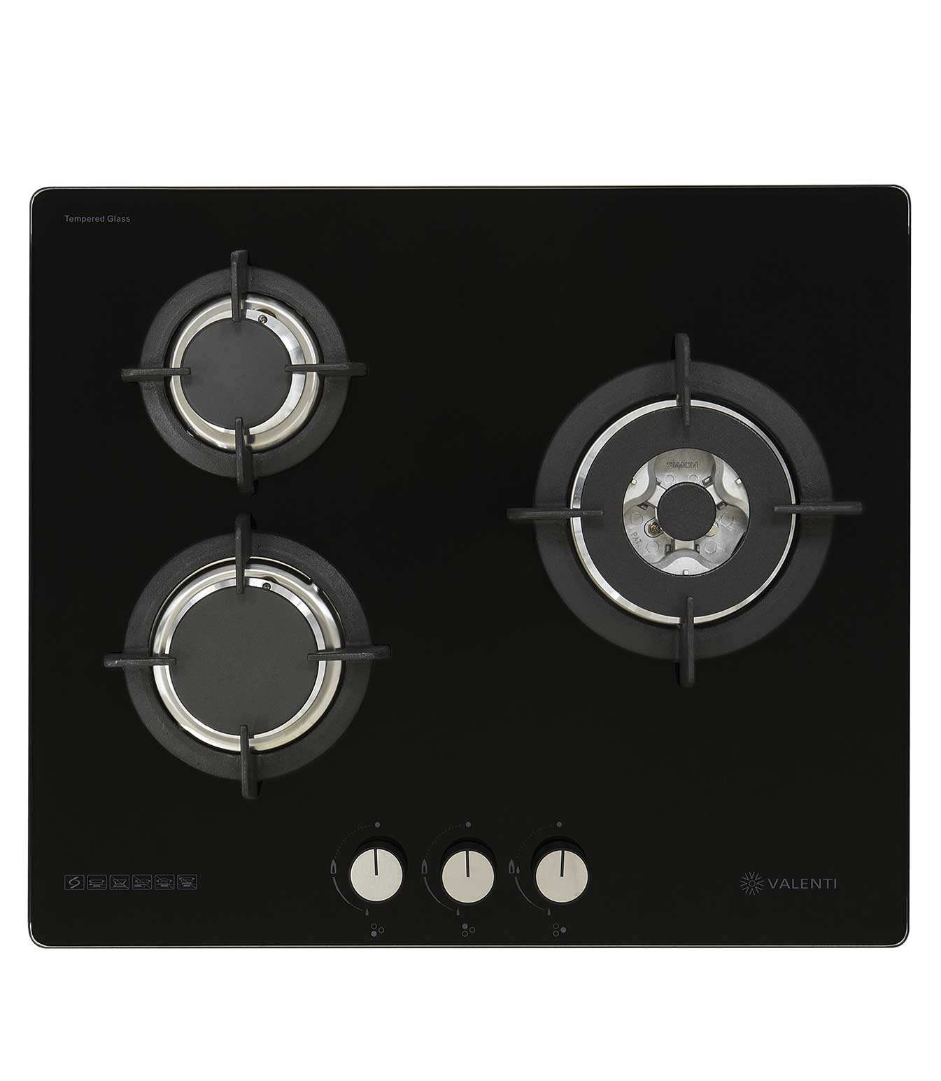 Valenti Glass Gas Hob (VC630GB)