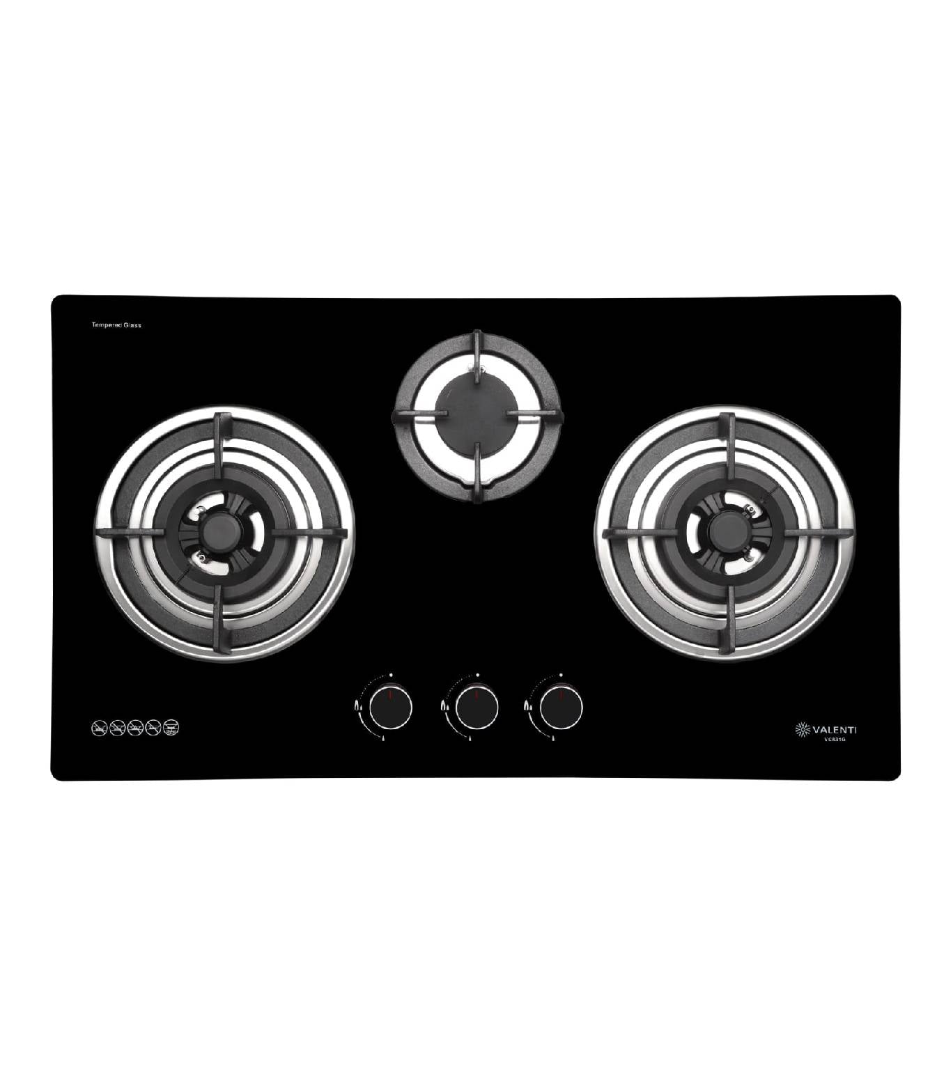 Valenti Glass Gas Hob (VC831G)