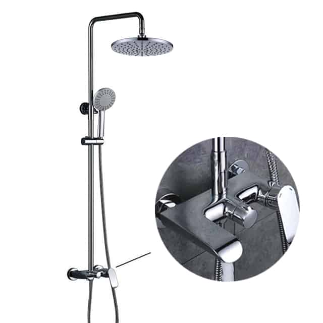 Zaffiro PRS-1108.11 Rain Shower Set (Chrome)